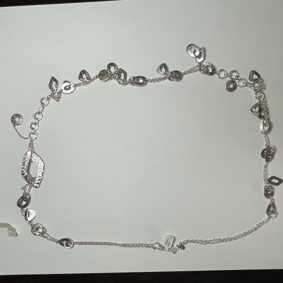 Lia Sophia Silver Tone Long Necklace - Picture 2 of 6